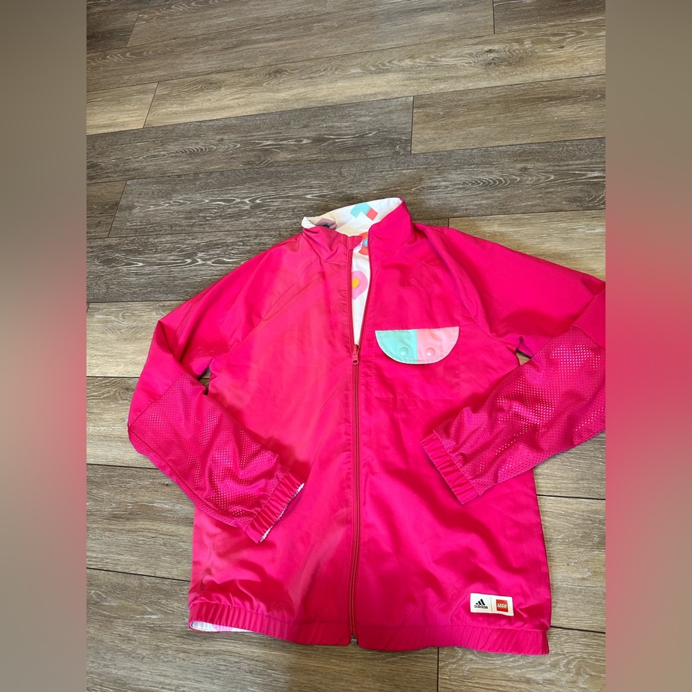 Adidas x LEGO DOTS Reversible Windbreaker Pink Jacket